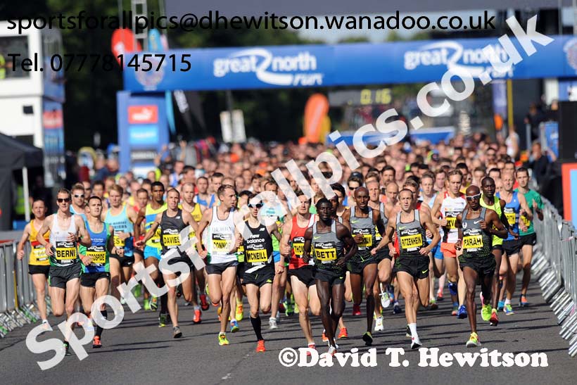Mens Great North Run. Photo: David T. Hewitson/Sports for All Pics